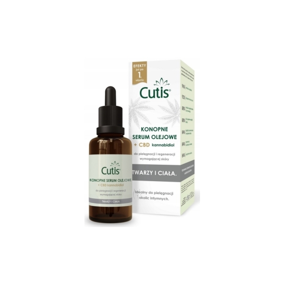 Cutis konopne serum olejeowe + CBD 50 ml cena 79,99zł
