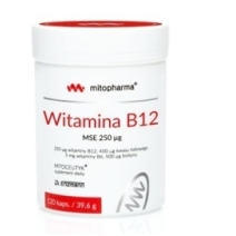 Dr Enzmann Witamina B12 MSE 250µg 120kapsułek Mito-Pharma