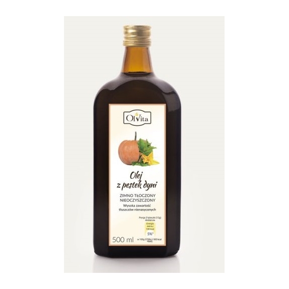Olvita olej z pestek dyni 500 ml cena 68,15zł