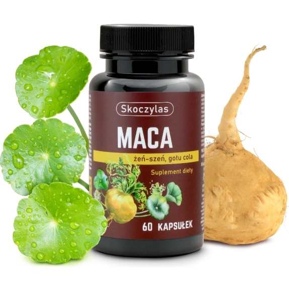 Maca + Żeń-szeń + Gotu 60 kapsułek Skoczylas Marek cena 15,93$