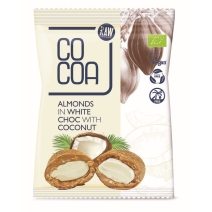 Migadły w białej polewie kokosowej BIO 70 g Cocoa