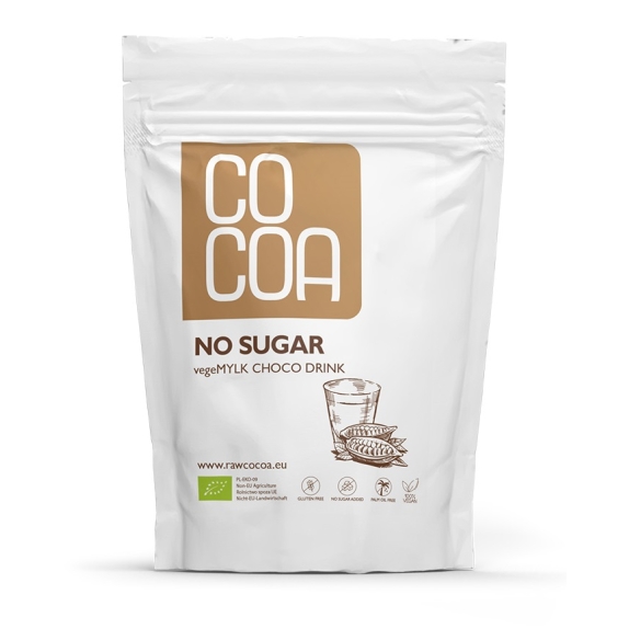 Napój kakaowy „Vegemylk” w proszku bez dodatku cukru bezglutenowy 250 g BIO Cocoa  cena 26,55zł