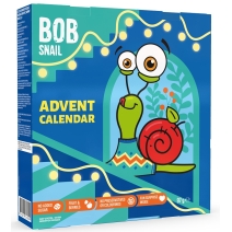 Kalendarz adwentowy przekąski i galaretki owocowe z zabawkami 135 g Bob Snail 