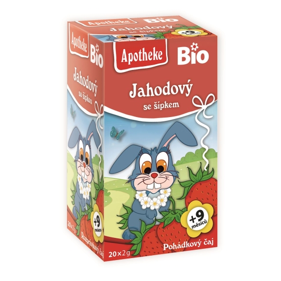 Herbata dla dzieci dzika róża i truskawka po 9 miesiącu BIO 20 saszetek Apotheke cena 2,29$