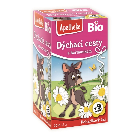 Herbatka dla dzieci na drogi oddechowe po 9 miesiącu BIO 20 saszetek Apotheke cena 2,35$