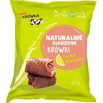 Krówki słodzone Agawą & Daktylem z limonką BIO 150g Super Krówka