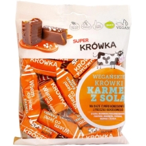 Krówki bezmleczne o smaku karmelu z solą BIO 150 g Super Krówka