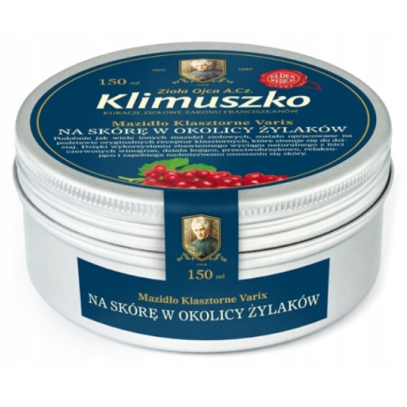 Mazidło klasztorne Varix Klimuszko 150 ml  cena 51,90zł