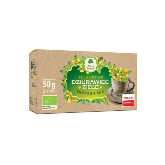 Dziurawiec ziele 25 saszetek x 2 g BIO Dary Natury cena 8,75zł