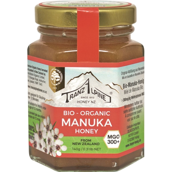 Miód Manuka MGO 300+ BIO 140 g Tranzalpine cena €25,72