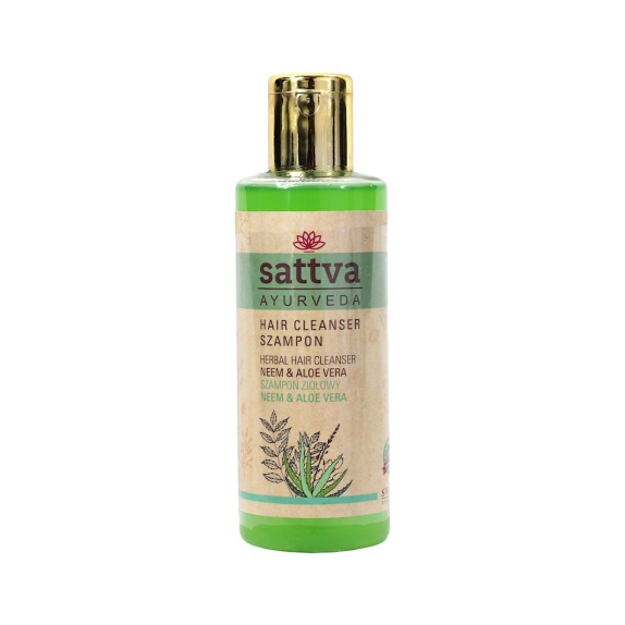 Sattva Szampon do włosów ziołowy neem i aloes 210 ml cena 11,73$