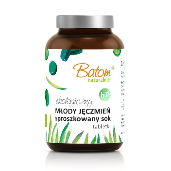 Młody jęczmień sok sproszkowany 500 mg BIO 240 tabletek (120 g) Batom  cena 25,37$