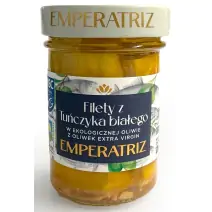 Tuńczyk biały filet MSC w BIO oliwie z oliwek extra virgin 180 g (120 g) Emperatriz cena 24,69zł