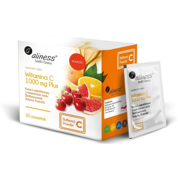 Aliness Witamina C 1000 mg Plus 30 saszetek cena €5,64