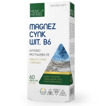 Medica Herbs Magnez Cynk Wit. B6 60kapsułek 