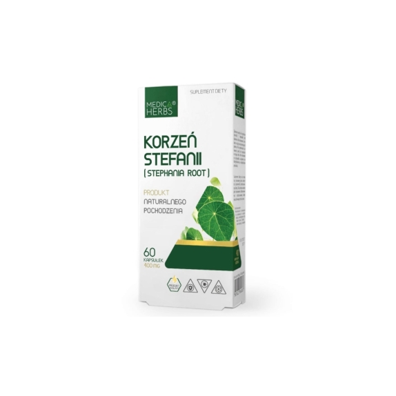 Medica Herbs Korzeń Stefanii 60 kapsułek cena 15,95zł