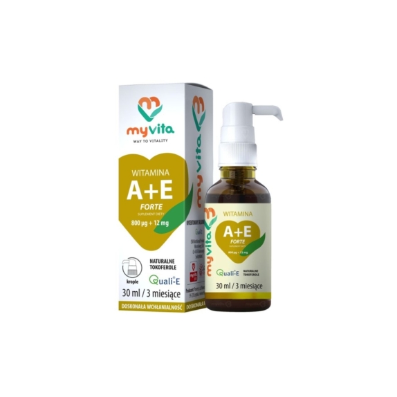 MyVita Witamina A + E forte krople 30 ml  cena €9,96