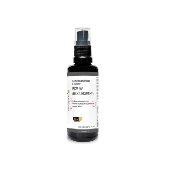 Kenay Kurkuma BCM-95® (BIOCURCUMIN®) fermentowany ekstrakt spray 50 ml cena 18,33$