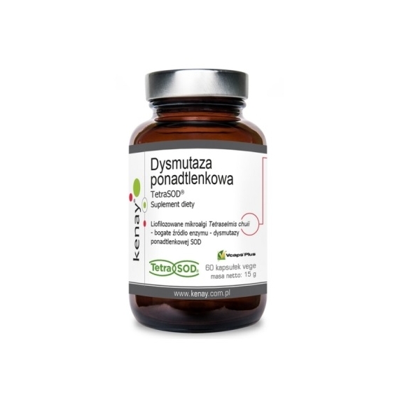 Kenay Dysmutaza ponadtlenkowa TetraSOD® 60 kapsułek cena 22,38$