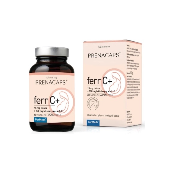 Formeds Prenacaps Ferr-C+ 60 kapsułek cena 123,49zł