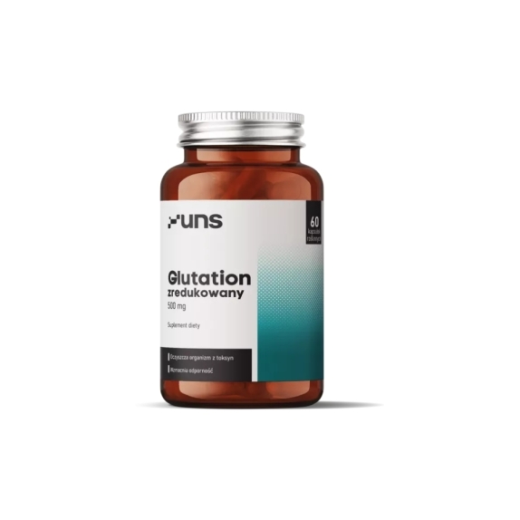 UNS Glutation zredukowany (L-Glutathione reduced) 500 mg 60 kapsułek cena 26,73$