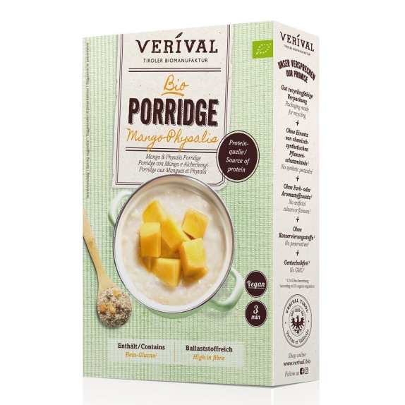 Owsianka proteinowa z mango i miechunką BIO 450 g Verival cena €5,25