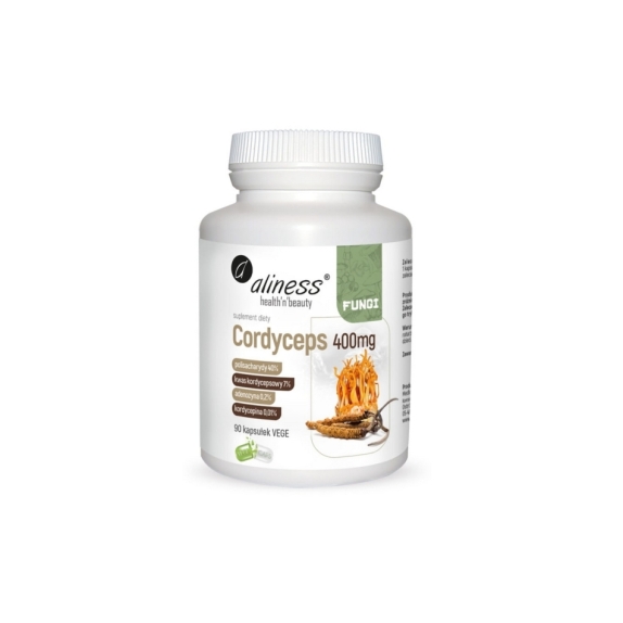 Aliness Cordyceps 400 mg 90 kapsułek cena 64,90zł