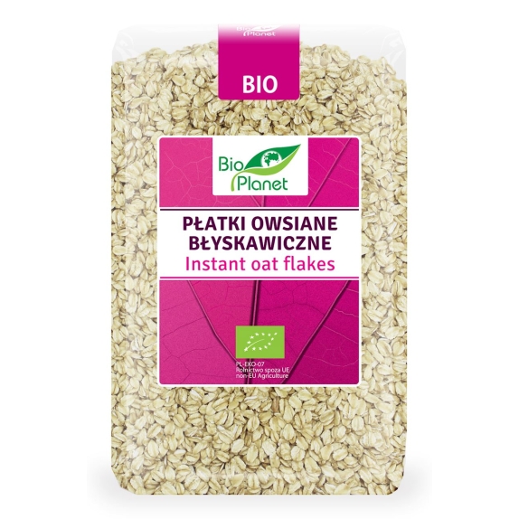 Płatki owsiane błyskawiczne BIO 1 kg Bio Planet cena €2,64