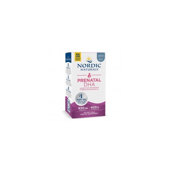 Nordic Naturals Prenatal DHA 830 + D3 bezsmakowy 90 kapsułek cena 30,21$