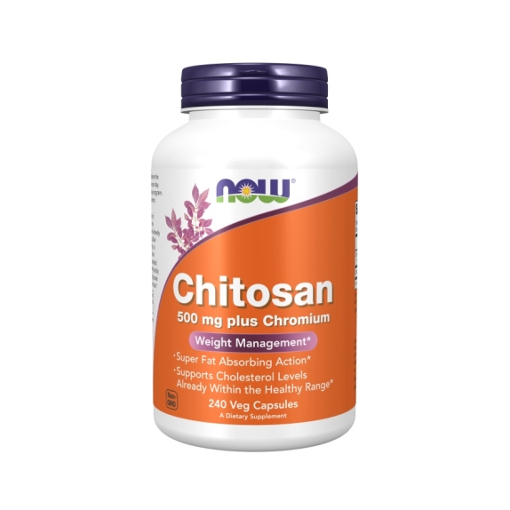 Now Foods Chitosan 500mg + Chromium 250 kapsułek cena 150,00zł