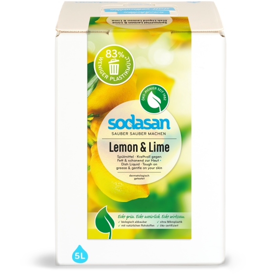 Sodasan płyn do mycia naczyń cytryna limonka 5 litrów cena €27,86