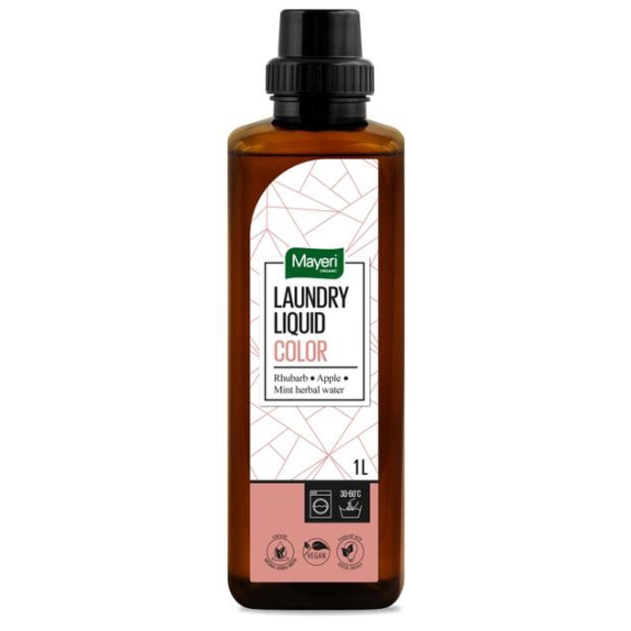 Mayeri płyn do prania z wodą miętową Color rabarbar jabłko 1 litr  cena 27,35zł