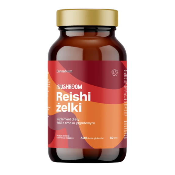 Cannabium żelki Reishi o smaku jagodowym 170 g cena 64,75zł