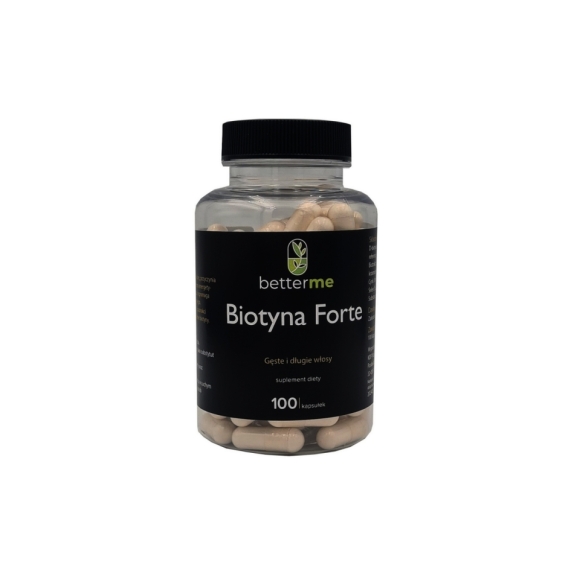 BetterMe Biotyna Forte 100 kapsułek  cena 11,31$