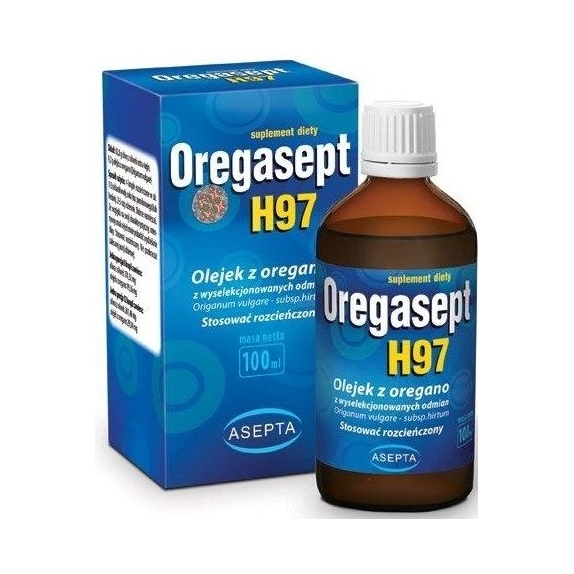 Oregasept H97 olejek z oregano 100 ml Asepta cena 19,14$