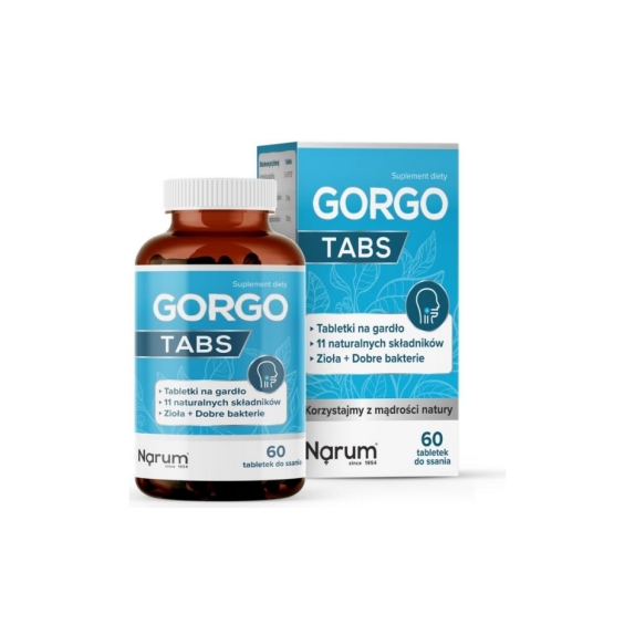 Narum Gorgo 600 mg 60 tabletek do ssania cena 79,85zł