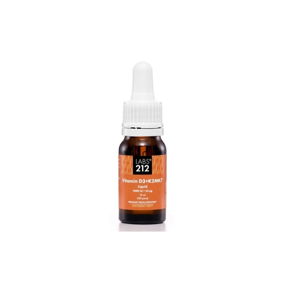 LABS212 Witamina D3 + K2 krople 10 ml cena 10,77$