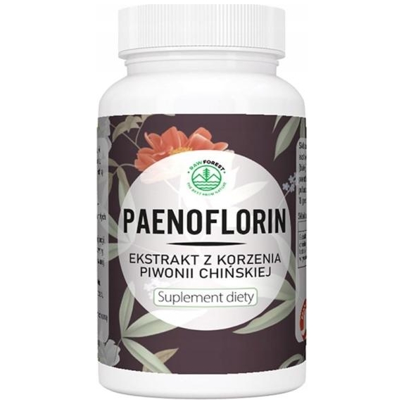 Paenoflorin piwonia Chińska Paenoflorin 300mg 60 kapsułek Raw Forest cena 10,53$