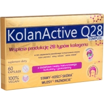 Asepta KolanActive Q28 Complex wspiera produkcję kolagenu 60kapsułek 