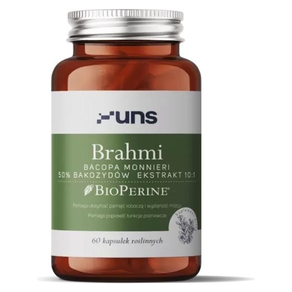 UNS Brahmi Bacopa Monnieri 60 kapsułek cena 15,93$