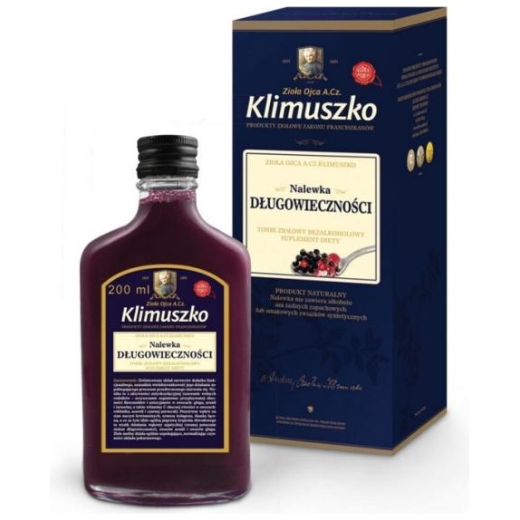 Nalewka Klimuszko Długowieczność 200 ml cena 44,00zł