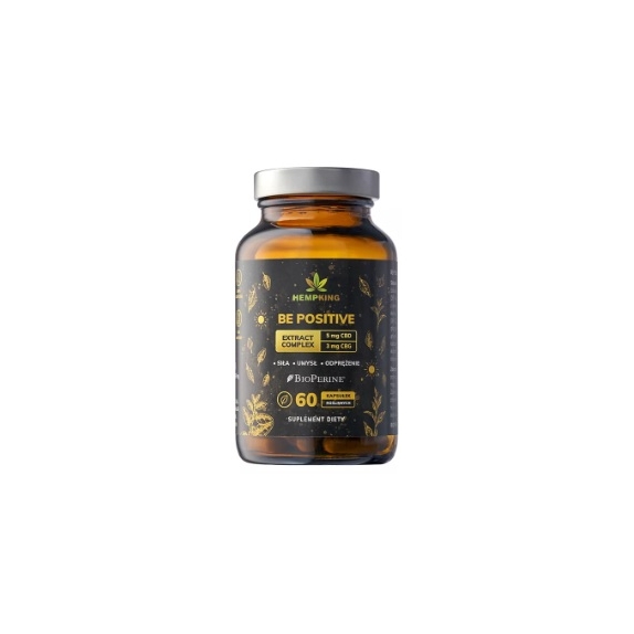 Be Positive (5 mg CBD, 3 mg CBG) Extract Complex 60 kapsułek HempKing cena €20,19