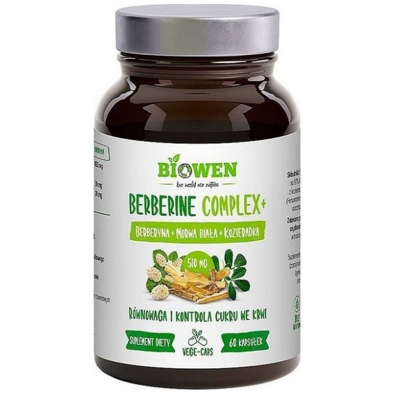 Biowen Berberine Complex+  60 kapsułek cena 19,11$