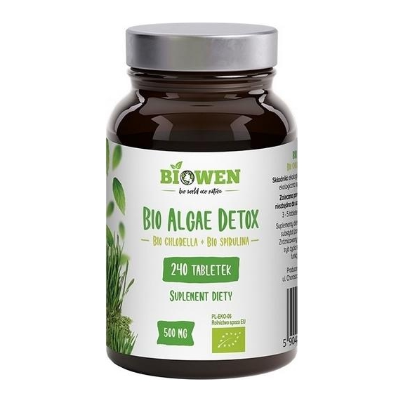 Biowen BIO Algae Detox  240 tabletek cena 13,25$