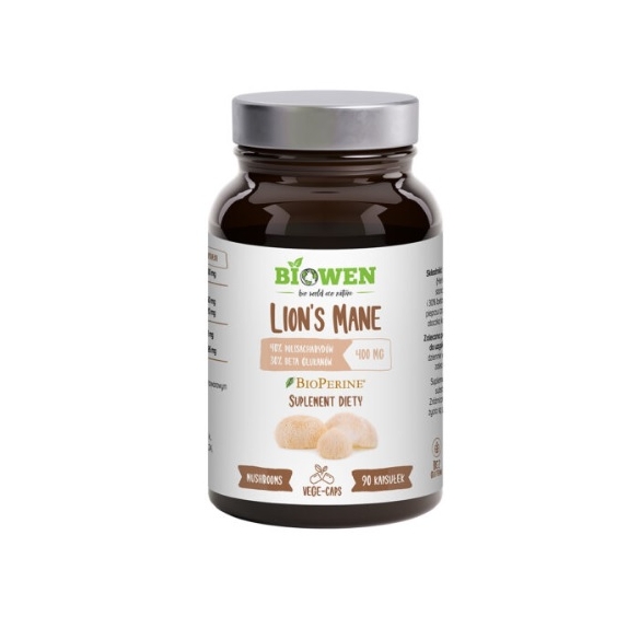 Biowen Lion's Mane 400 mg 90 kapsułek cena €15,62