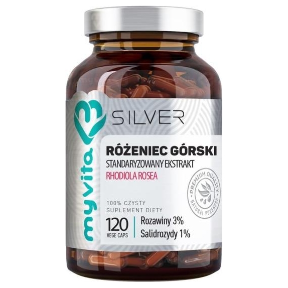 Myvita Silver Pure Różeniec górski 120 kapsułek  cena €15,17