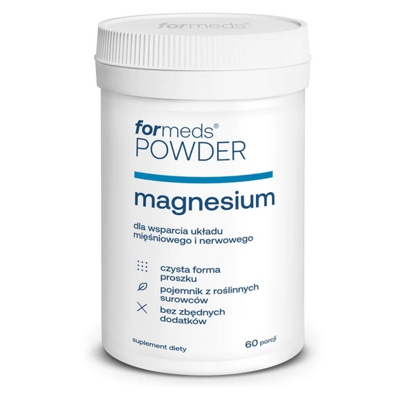 Formeds Magnesium powder magnez w proszku 55,8g cena 24,99zł