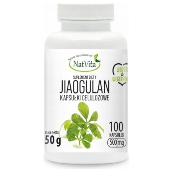 NatVita Jiaogulan 500 mg 100 kapsułek cena 44,90zł