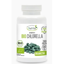 Chlorella (algi) 500 mg 280 tabletek BIO Natvita