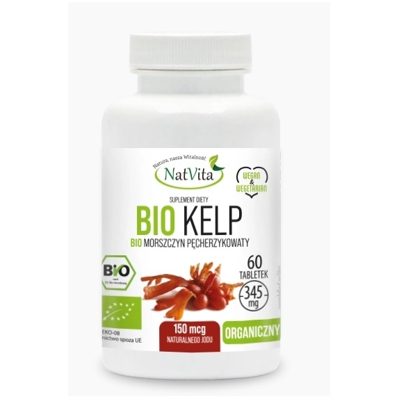 Natvita BIO Kelp 150 mg 60 tabletek cena 19,99zł